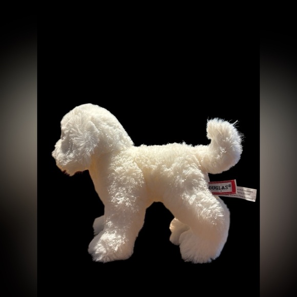 Douglas Cuddle Toys Bichon Frise Plush Dog 6-7” Realistic White Stuffed Animal - Picture 2 of 5